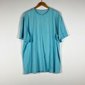 Lululemon Men's Crew Neck Short Sleeve Athletic Casual Tee Shirt Top Light Blue